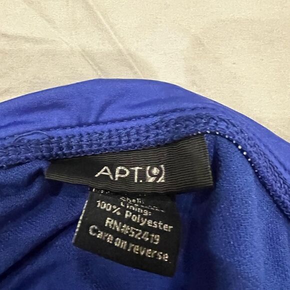 Apt 9 swim bottoms size 16 royal blue/ purple. - Picture 3 of 4